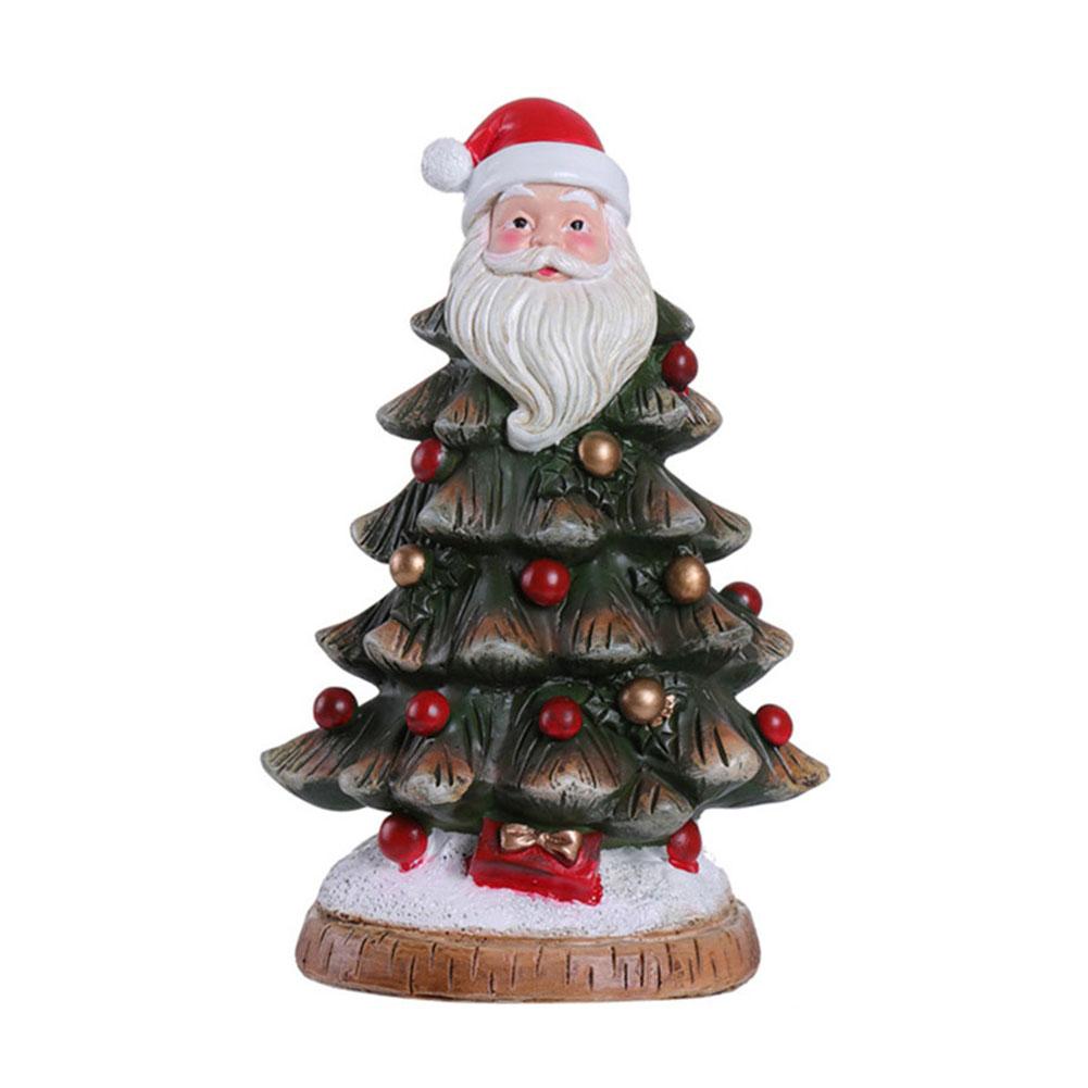 Mini Resin Christmas Tree Ornament for Holiday Decor Charming Desktop Decoration for Home Office Classroom and More