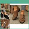 Stylish Women's Leopard Print Flat Shoes With Pointed Toe For Casual Spring And Autumn Wear