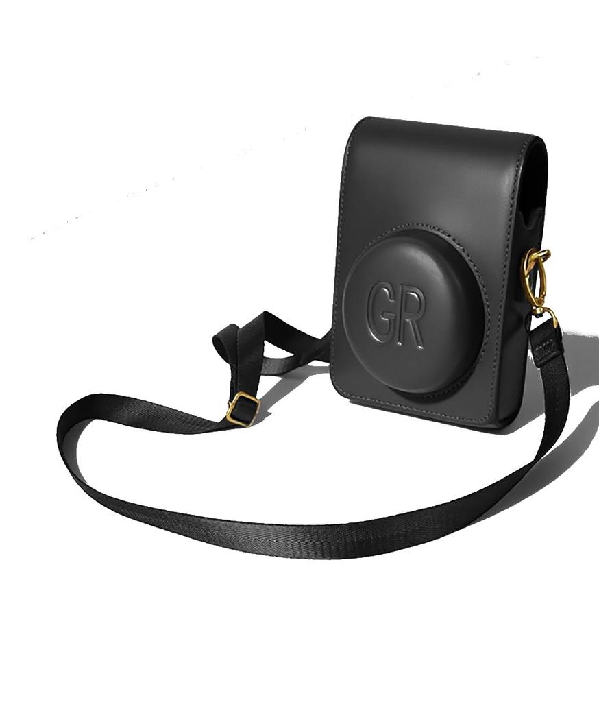 ITARUKEN PU Leather Camera Case for Ricoh IIIx GR GR II GR III GR IIIX with Shoulder Strap Black GR/GR II/GR III/GR