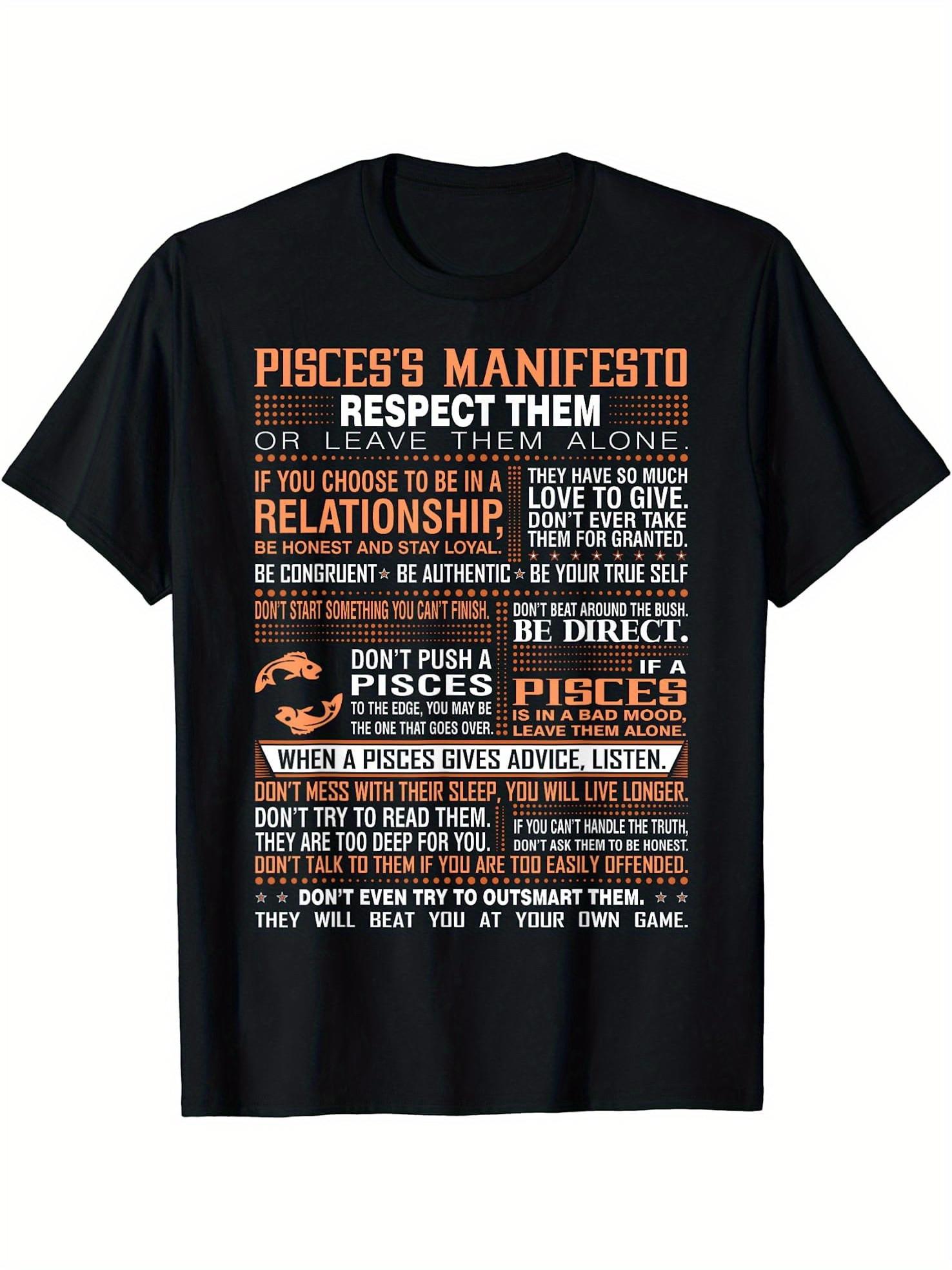 Local Mens Pisces Zodiac Sign Astrology Graphic TShirt S