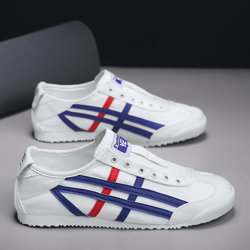 Lace Up Running Shoes Women and Men Casual Walking Shoes All-match Student Men Flats Footwear Slip-on Personality Men Sneakers