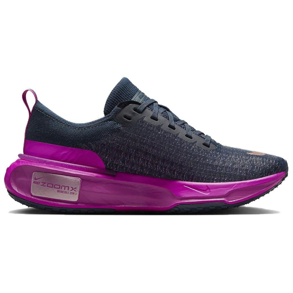 Nike ZoomX Invincible 3 Armory Navy Vivid Grape Scarpe da Ginnastica da Donna Blu Hot-Fuchsia Metallizzato-Rosso-Bronzo DR2660-404