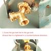 Brass Pressure Reducing Device Durable Brass Pressure Relief Device Long Lasting Brass Pressure Adjuster for Gas Tank