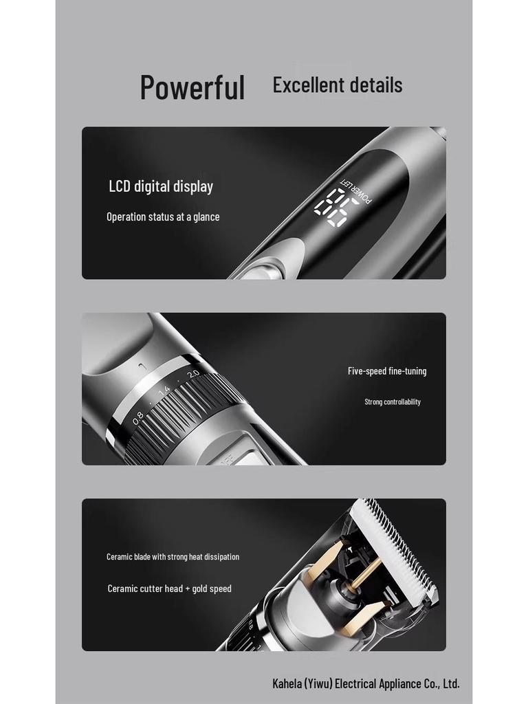 Rechargeable Electric Hair Clipper & Trimmer Combo for Self-Haircuts