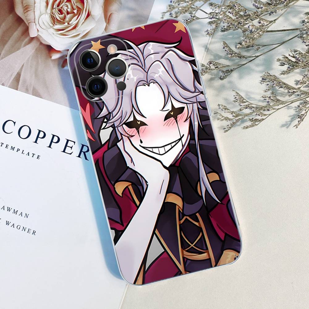 

Anime The Freak Circus Pierrot Transparent TPU Phone Case for iPhone 17 11 12 13 14 15 16 Pro Max 16 Plus Cover iPhone 11
