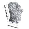 2pcs Heat-insulating Gloves Oven Mitts Anti-scald Microwave Gloves High Temperature Resistant Kitchen Baking Oven Gloves