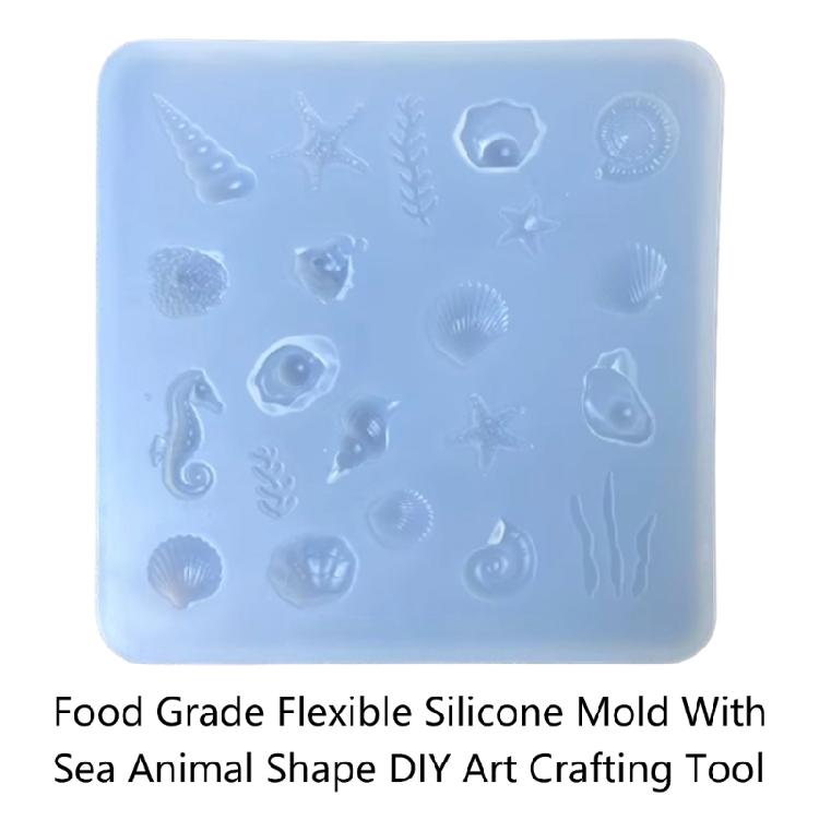 Detailed Sea Creature Silicone Mold For Epoxy Resin Art Handmade Jewelry Pendant Supplies And DIY Gifts