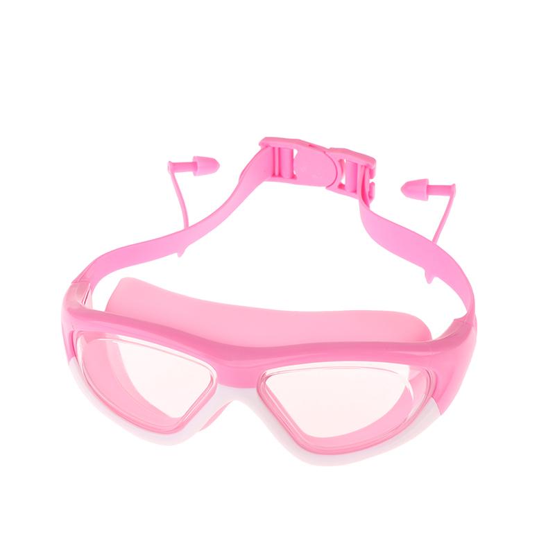 Profesjonelle Svømmebriller Barn Svømmebriller Med Ørepropper Anti-dugg UV Silikon Vanntett Svømmeutstyr For Barn
