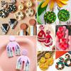 DIY Polymer Clay Ohrringe Schneider Set 18 21 24 Stück Geometrische Backformen für Handgemachten Schmuck Kunstprojekte