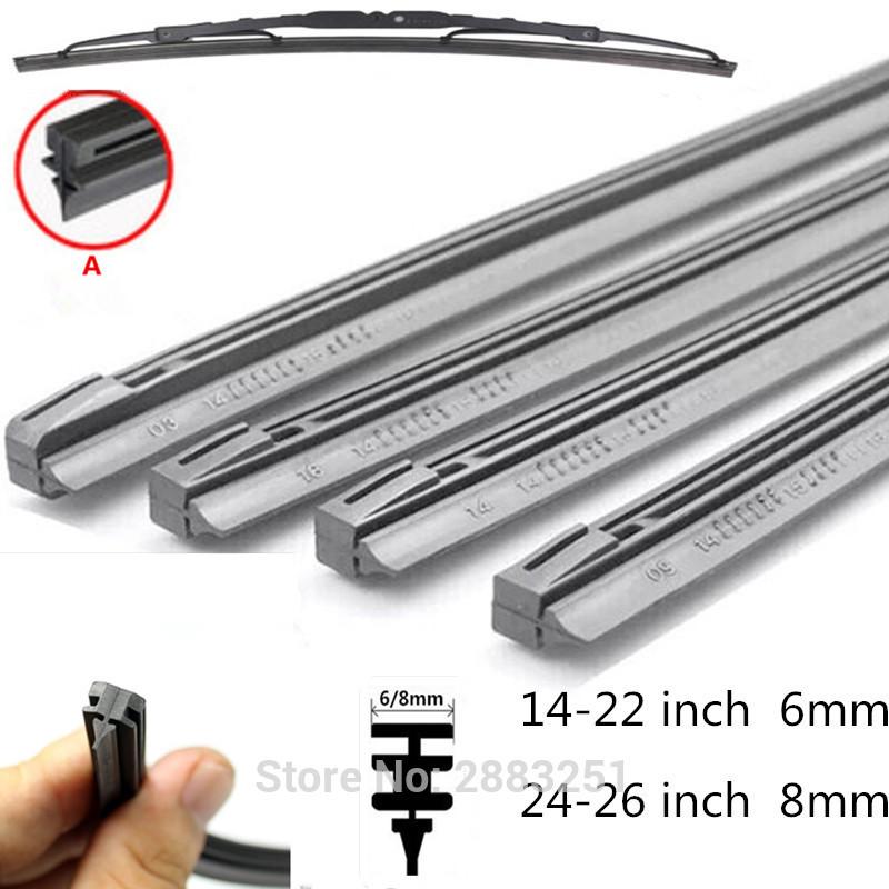 1Pcs Wiper Refill Rubber Strip For Nissan Tiida Teana Juke Note X-Trail T32 TEANA Altima Windshield Wipers