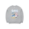 MLB X Disney Mlb X Disney Collaboration Sweatshirts Unisex Gray Crew Neck Moderate 3AMTD1114-50MGS