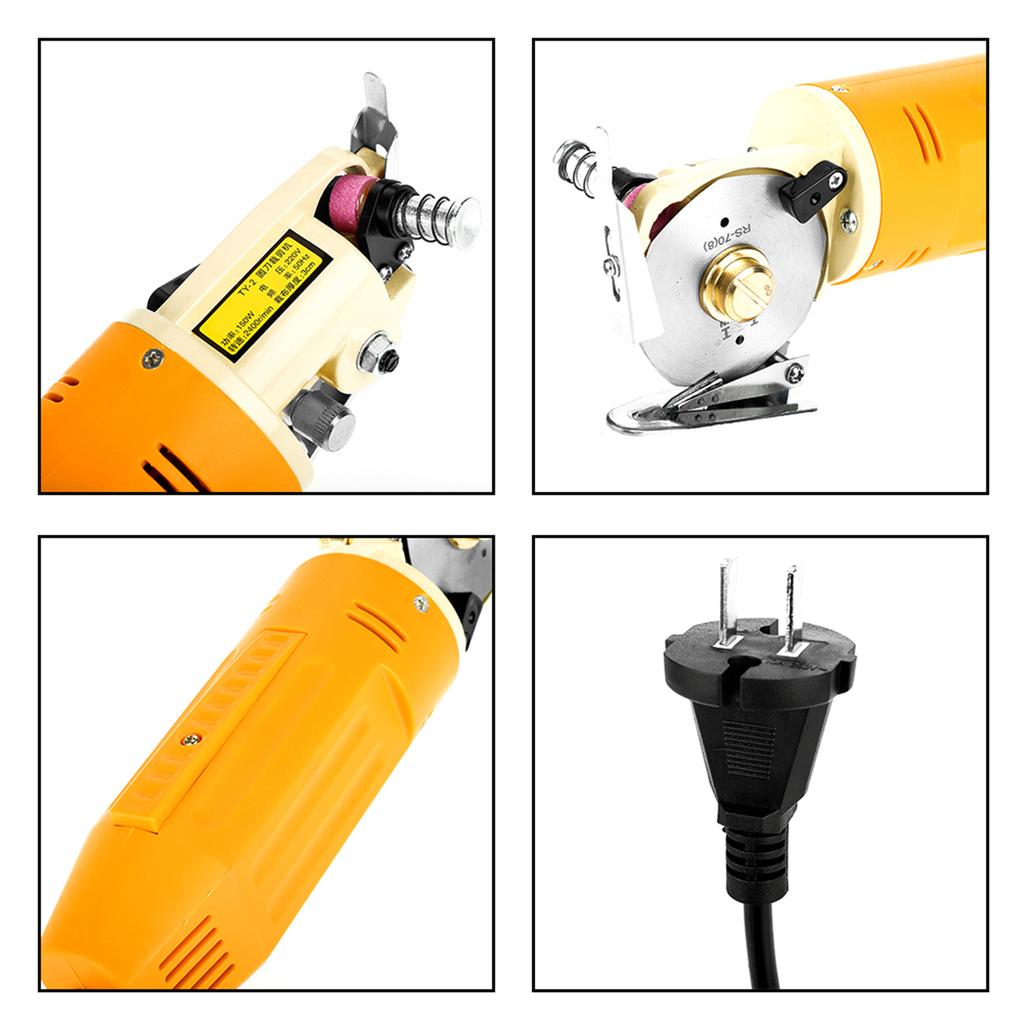 Blade Electric Cloth Cutter Fabric Round Knife Cutting Cutter Machine