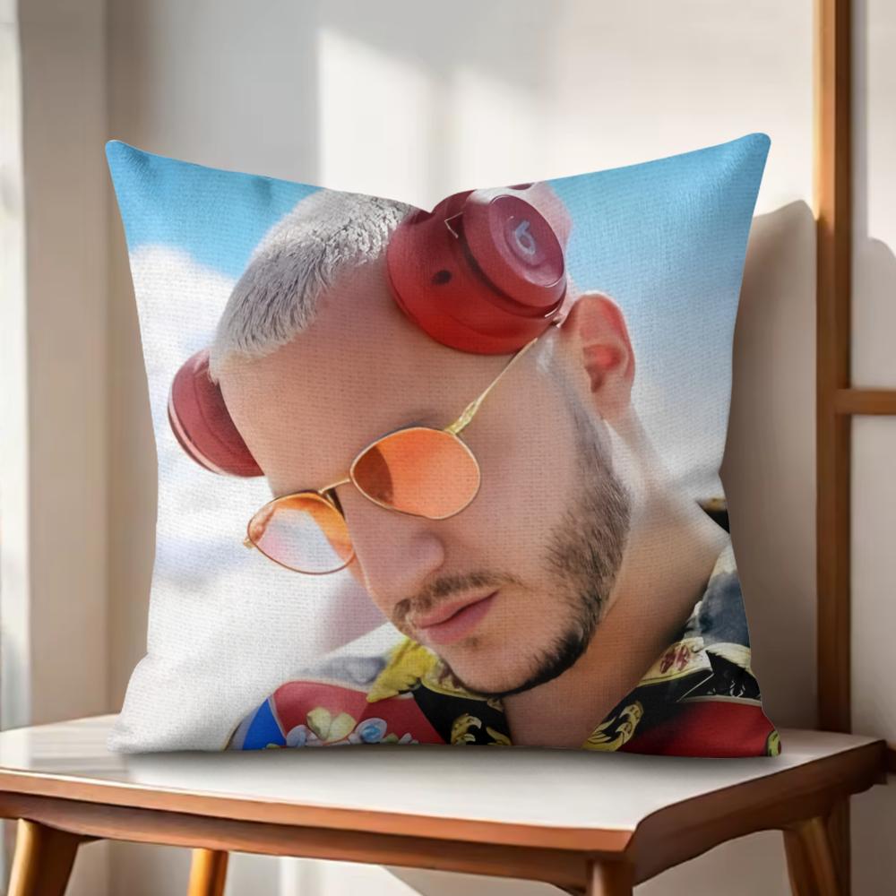 Cool DJ SSnake Cushion Cover Natural Linen Organic Fabric DoubleSided Printing Couch Pillow Covers Home Decor