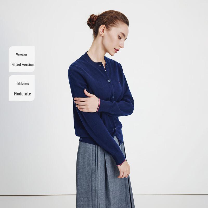 Navigare Women's 100% Wool Knit Cardigan