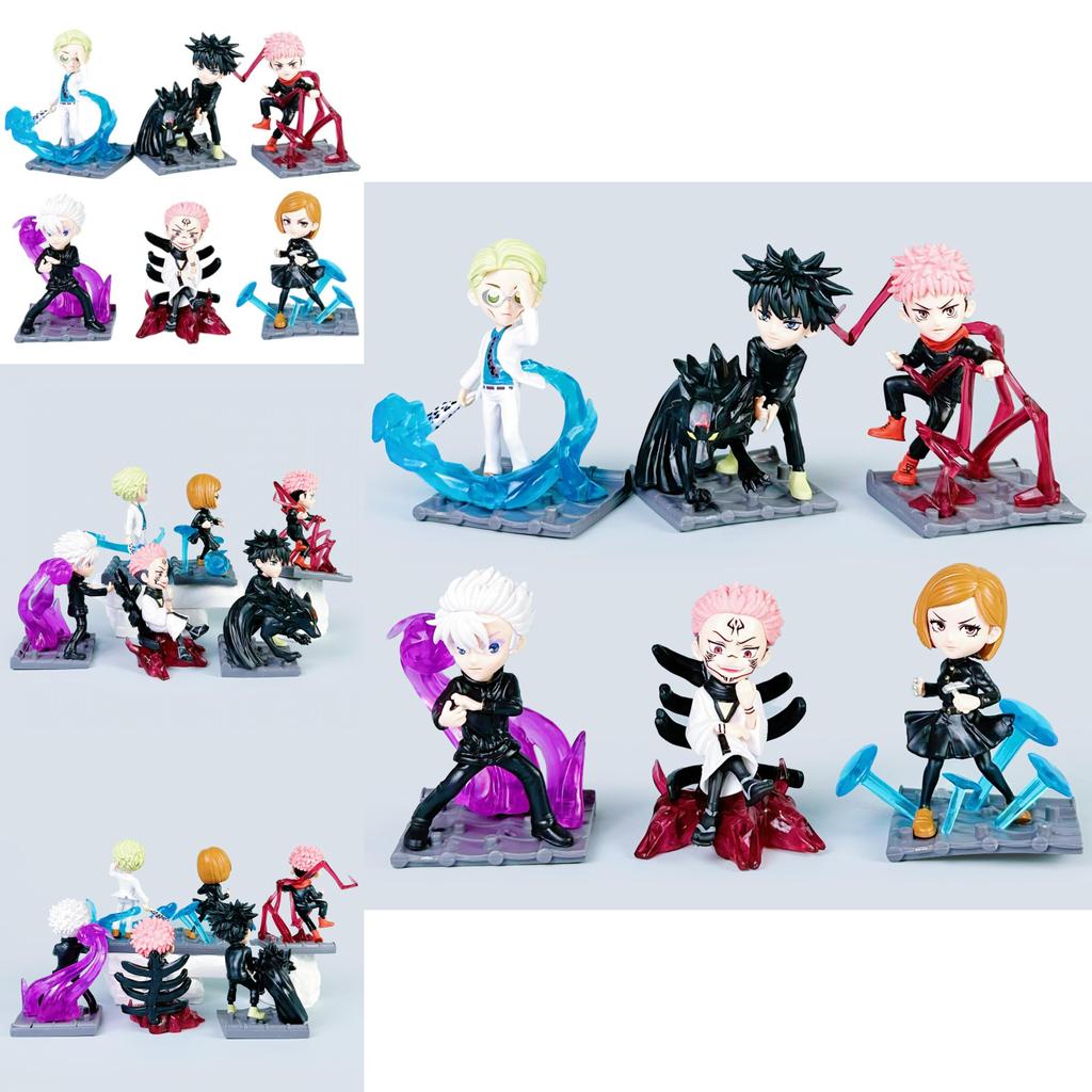 Jujutsu Kaisen Pvc Character Models With Battle Pose Effects For Anime Collectors And Decor