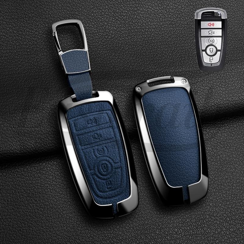 Car Key Case Holder Cover for Ford Mondeo Explorer Edge Expedition F-450 F-350 F150 Fusion Mustang Everest Accessories Styling