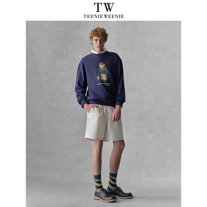 Teenie Weenie Men's Big Bear Print Loose Fit Crewneck Sweatshirt