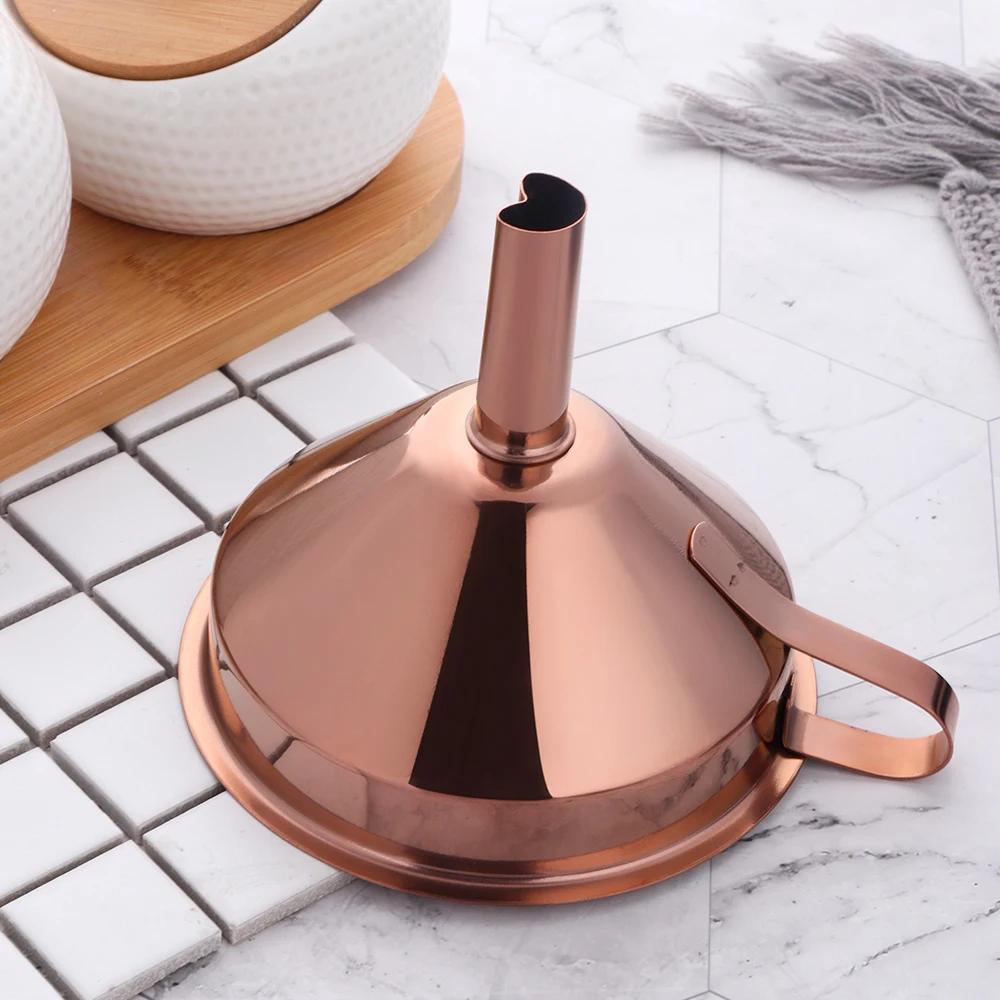 Food Grade 304 Stainless Steel Multifunctional Funnel Small Caliber Detachable Sturdy Durable Household Kitchen Tools