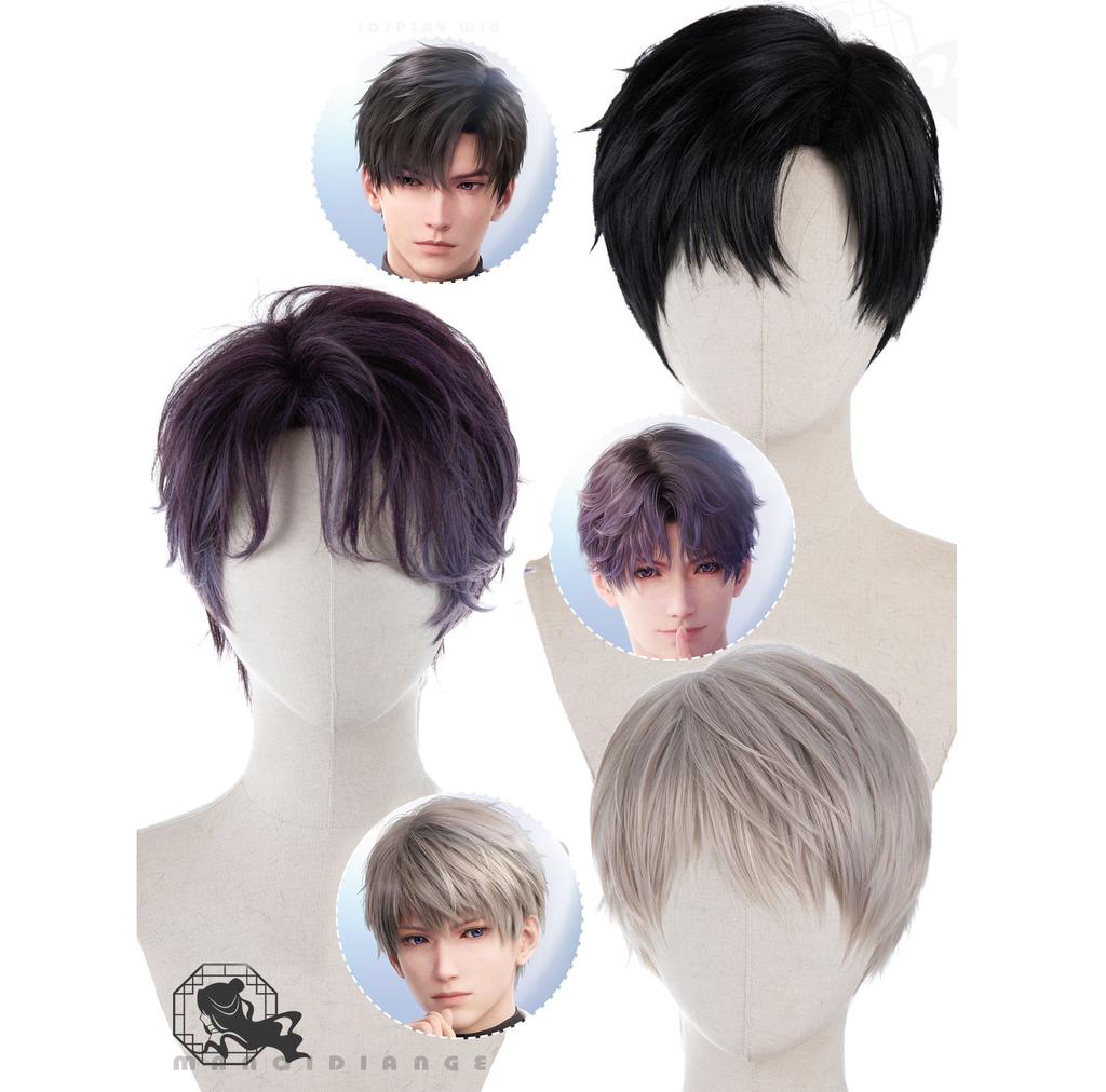 High Quality Love And Deepspace Rafayel Zayne Xavier Cosplay Wig 30cm Short Heat Resistant Synthetic Hair Anime Wigs