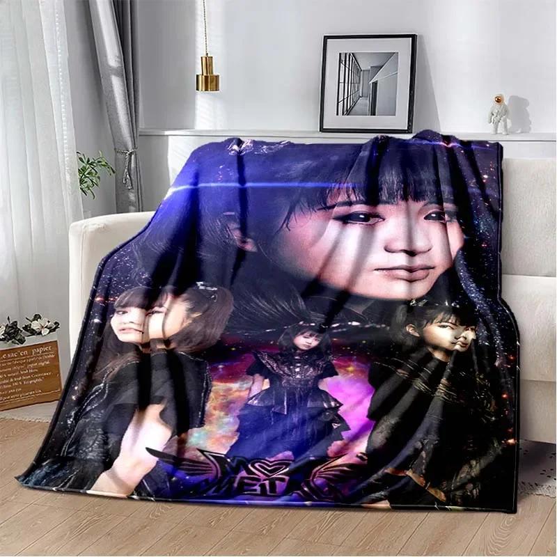 3D Babymetal Combination Printed Blanket,Fashion Soft Cozy Living room Bedroom Sofa Bed Travel Blanket Child Birthday Gift
