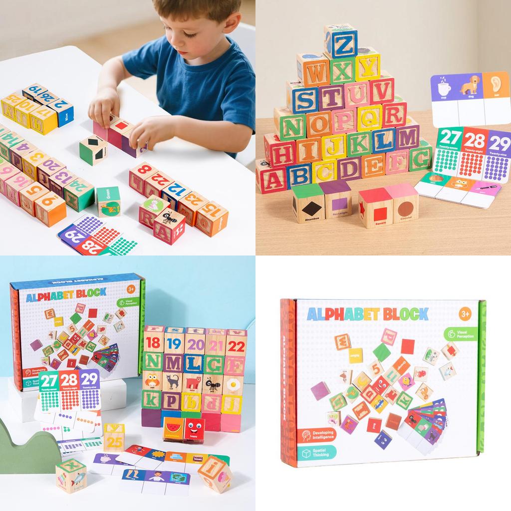 Wooden Number Puzzle Blocks For Early Learning And Cognitive Development For Toddlers