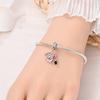 Sweet Romantic Copper Metal Princess Letter Pink High Heels Handbag Dress Charm Bead Components Bead Components Compatible With Pan Authentic