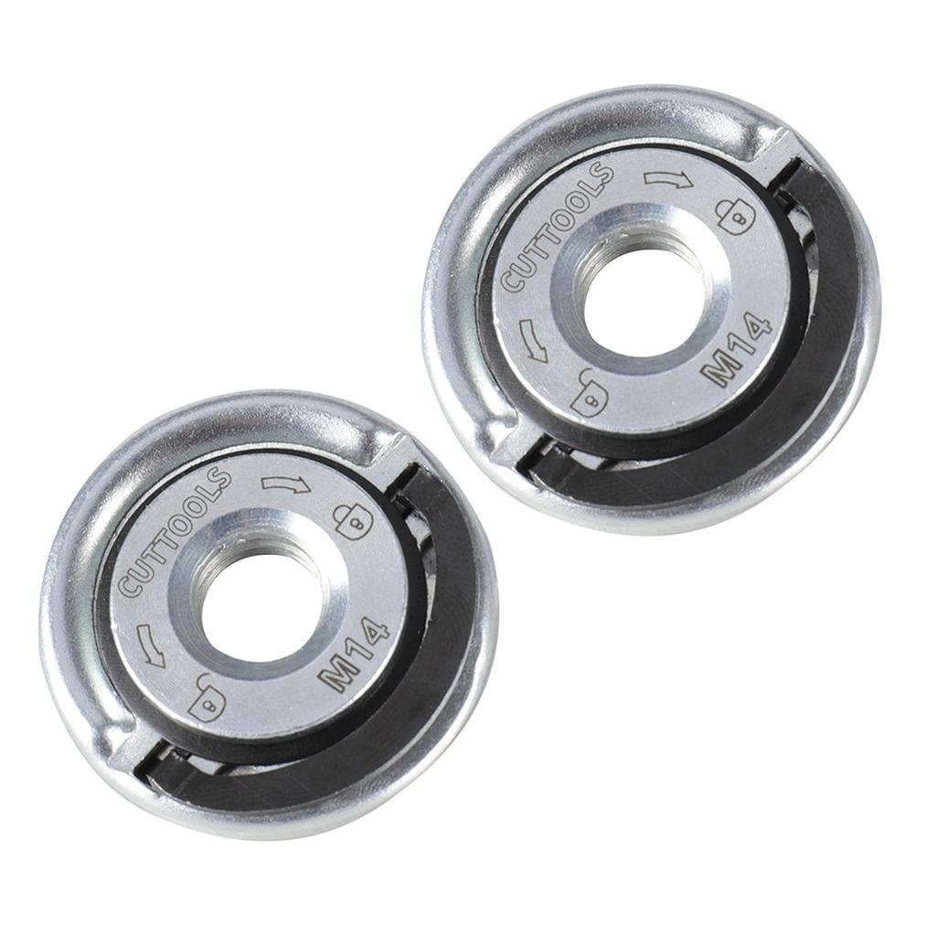 2Pcs Angle Grinder Locking Retaining Nut Quick Release Nut Replacement Parts Pressure Plate Fastener for Angle Grinder