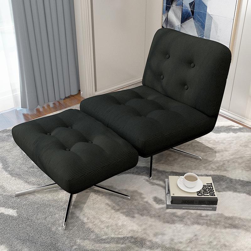 Lingge Tech Fabric Reclining Sofa Chair - Light Luxury for Living Room and Balcony