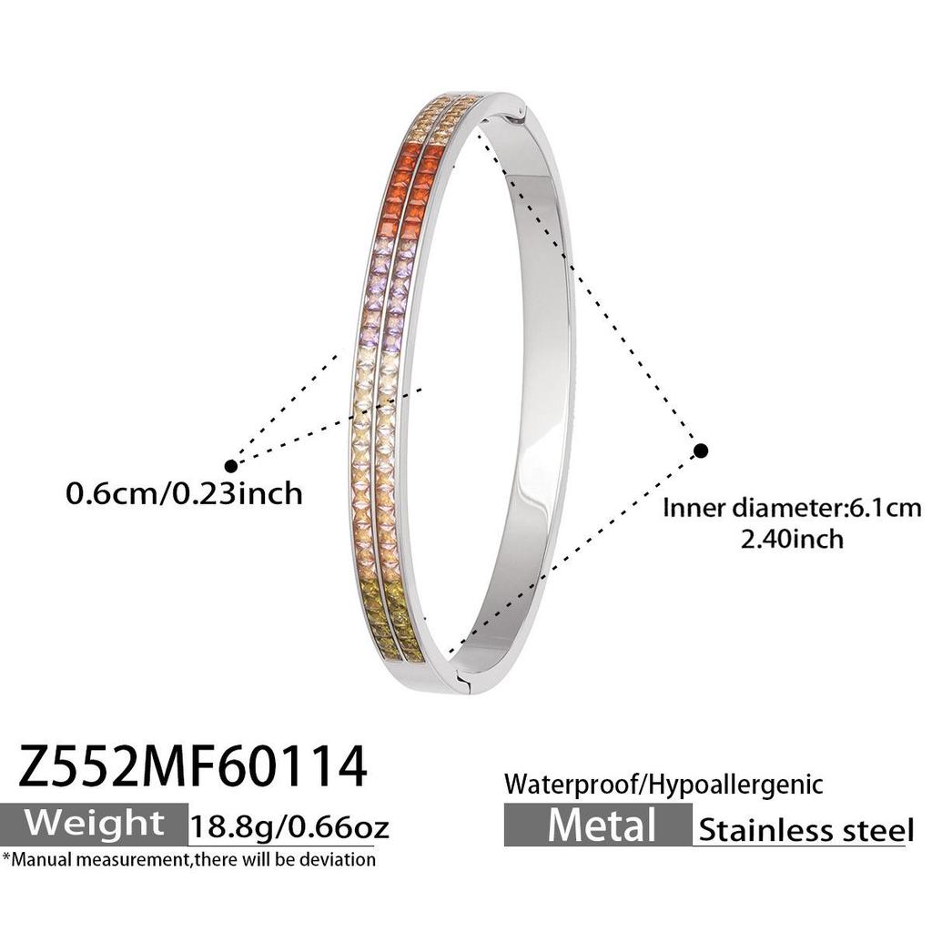 European and American Cross-Border Zircon Daisy Clasp Openable Bracelet - Fresh, Niche, Light Luxury Bracelet Set