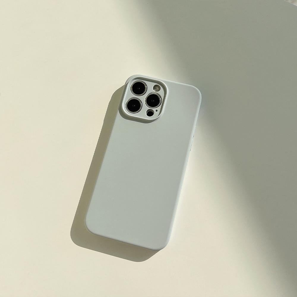 Liquid Silicone 14pro Max for Iphone14 Mobile Phone Case Apple 13 Solid Color 12/11 Premium 14plus