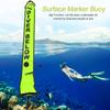 6FT High Visibility Inflatable Scuba Diving SMB Surface Signal Marker Buoy Accessory