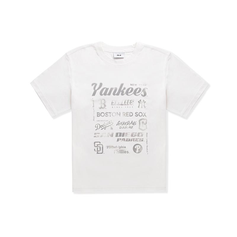 MLB T Shirt Unisex Standard Ivory White 3ATSB5553-00IVS XL