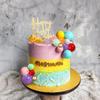 35 Stück Regenbogen-Kuchenaufsatz 9 Farben Kugeln Kuchendekorationen DIY Kuchenstecker für Geburtstagsfeier Hochzeit Babyparty Zubehör