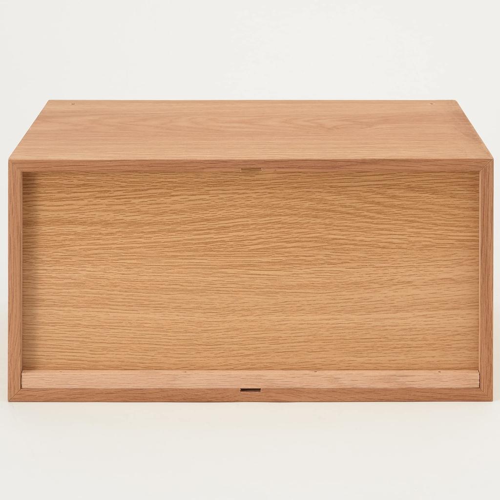 MUJI Stacking Chest Width 37 X Depth 28 X Height Half 2 Drawers Oak Veneer 12381129 18.5cm