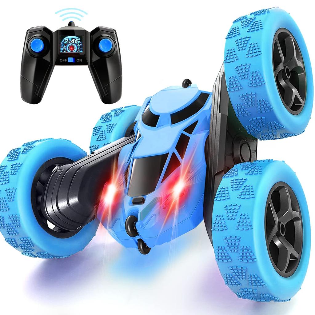 Tailtango RC Stunt Car for RC Car Toy with 2 Run Wireless Remote Control Car for Birthday Christmas Kids, 4-Wheel Drive, Double-Sided Driving,