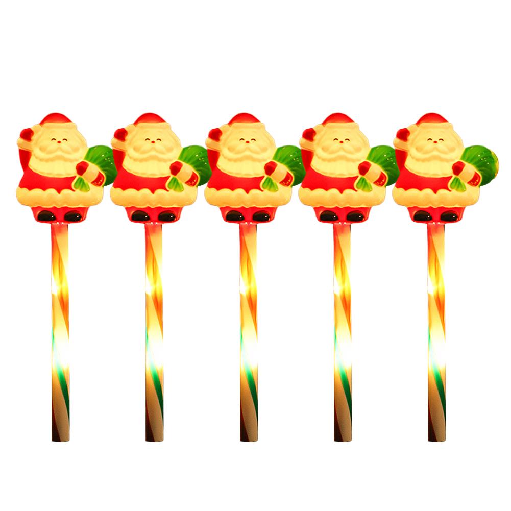 4PCS Christmas Solar Santa Claus Lights Snowman Pathway Lights Suitable For Yard Driveway Lawn Garden Xmas Tree Decoration