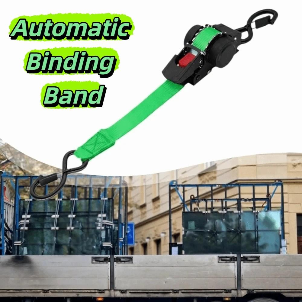 Sturdy Webbing Retractable Ratchet Tie Down Straps Self Retracting Straps Motorcycle Luggage