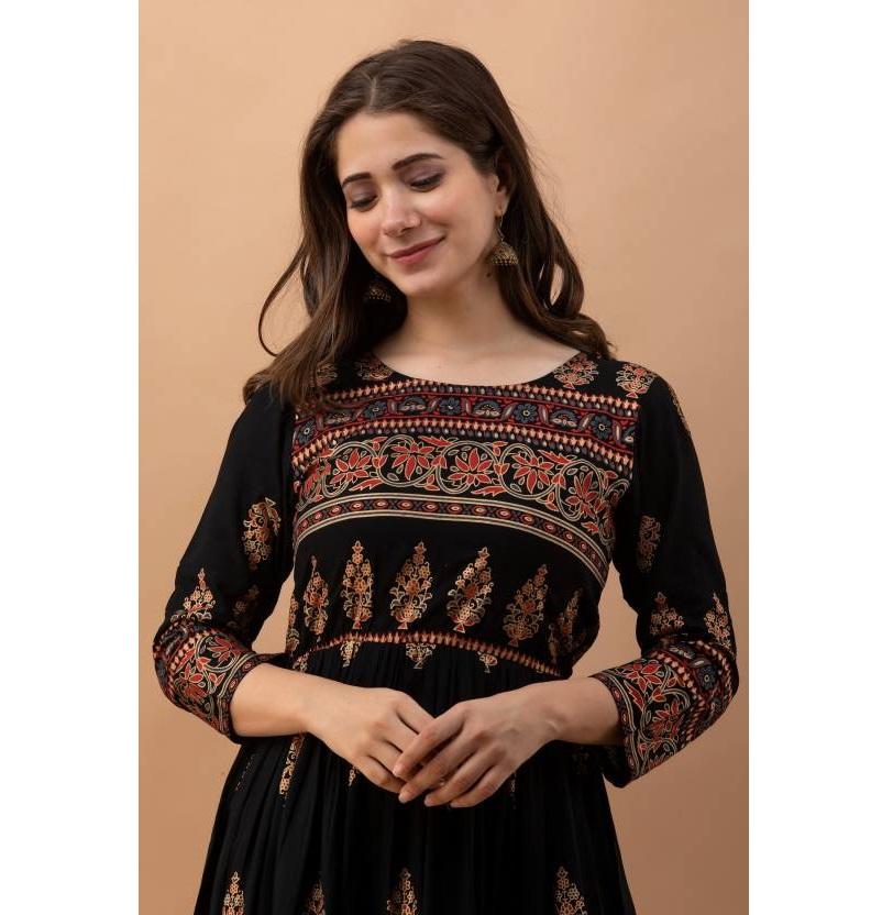Indian Pakistani Top Tunic Anarkali Gown Bollywood Party Wear Ethnic Long Kurti Women