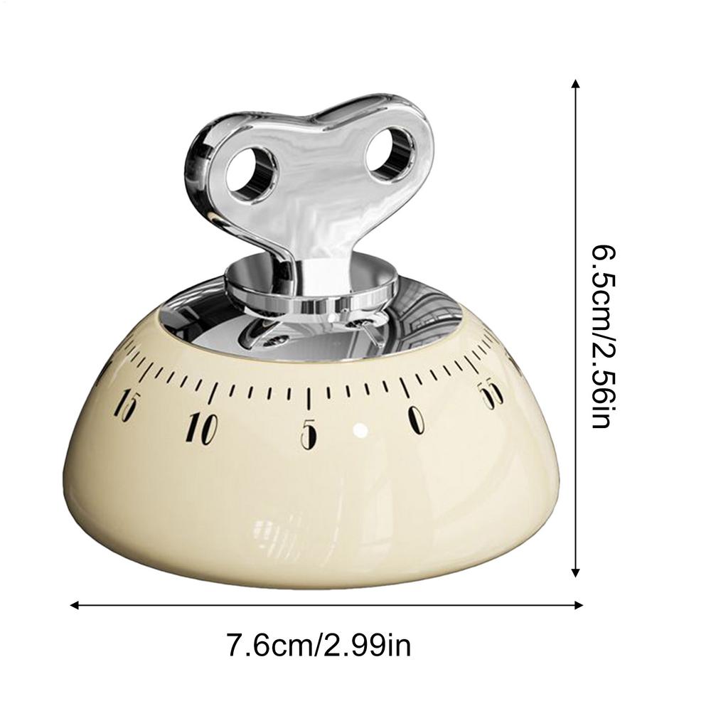

Kitchen Timer Manual Magnetic 60 Minutes Kitchen Timer Home Gadgets for BBQ Grilling Seniors Kids Home Workouts Professional білий