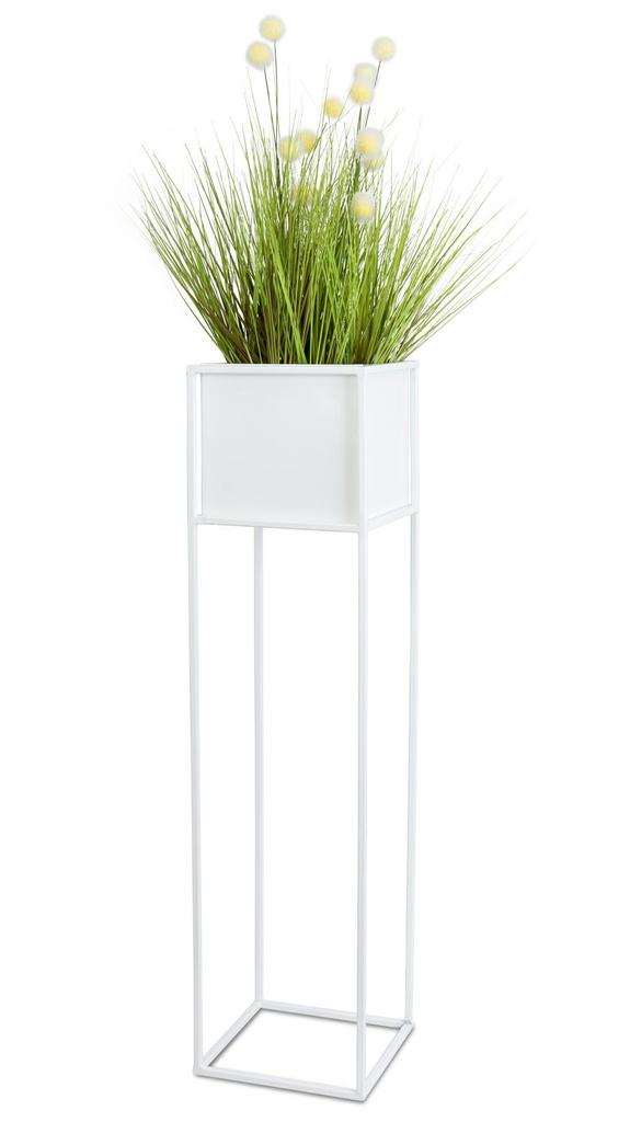 Nowoczesny Kwietnik Stojak Biały 90 Cm