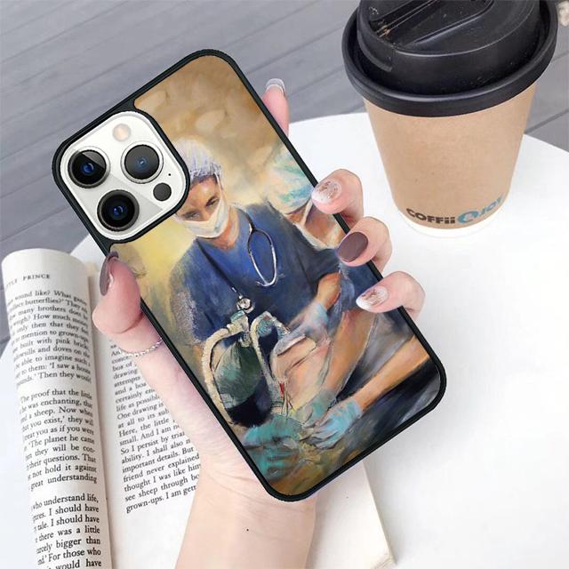 Cartoon Medicine Doctor Nurse phone Case Cover For iPhone 17 Air 16 15 14 Plus 11 12 13 Pro Max coque