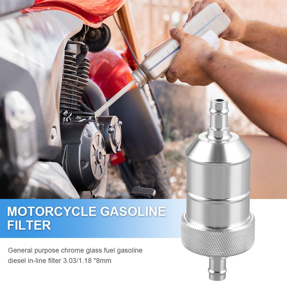 8mm Gas Fuel Filter with Copper Core Motorbike Diesel Filter for Motorbike Parts