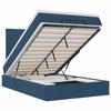 Maison Exclusive - Cadre de lit ottoman avec matelas bleu 120x190 cm tissu