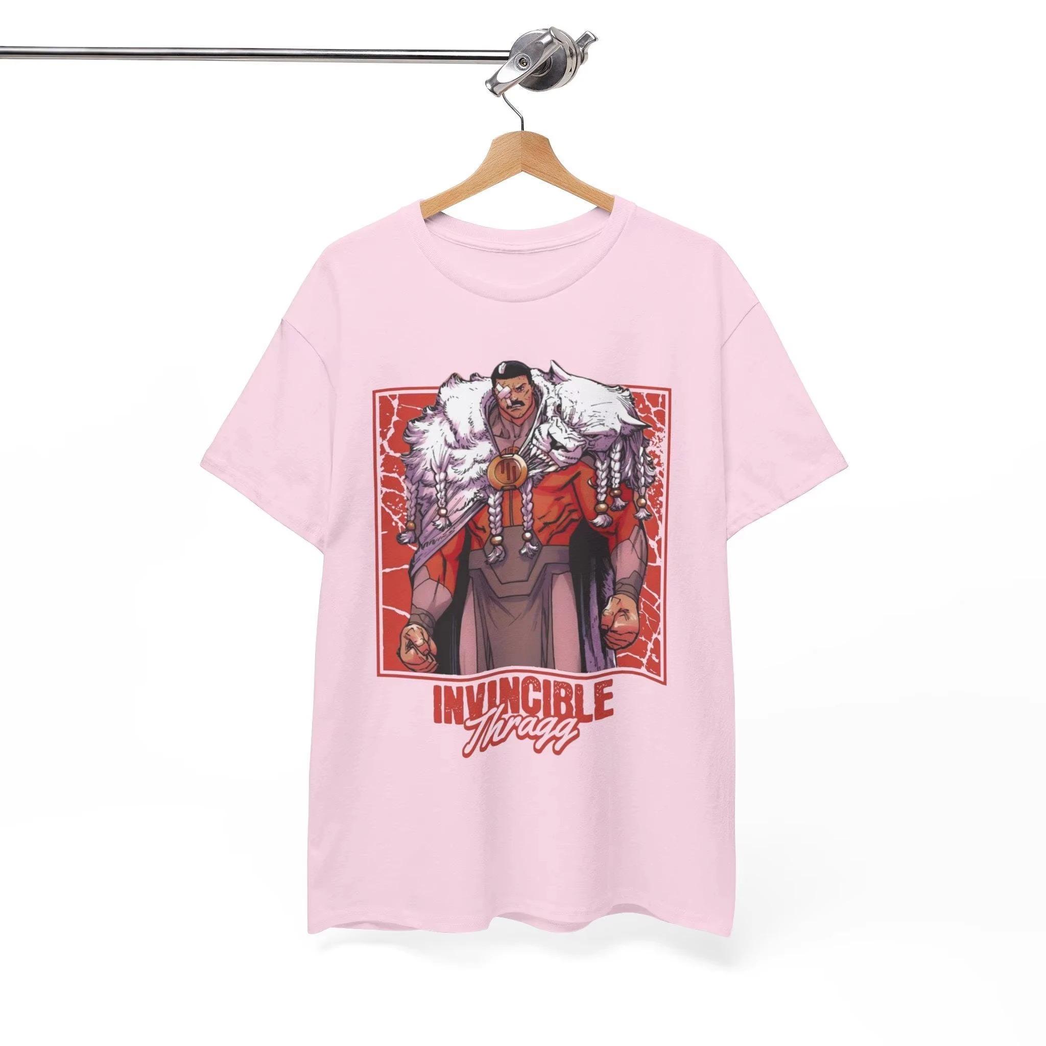 

2026 New Invincible Grand Regent Thragg Graphic Cotton Unisex Shirt Summer Vintage Y2k Trendy Fashion Oversize Oneck Tshirt 4XL