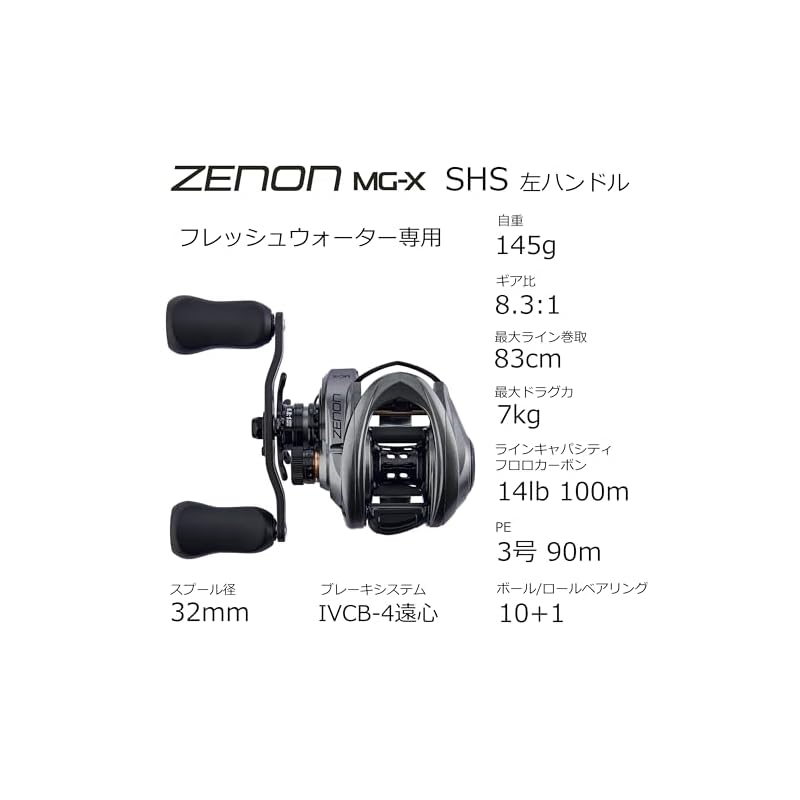 AbuGarcia Zenon MG-X Low Profile Reel SHS LE
