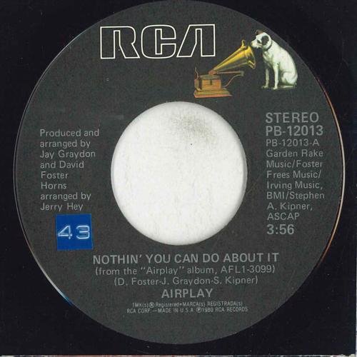 

7inch Record AIRPLAY - Nothin You Can Do About It PB12013 RCA 1980 US Rock Used