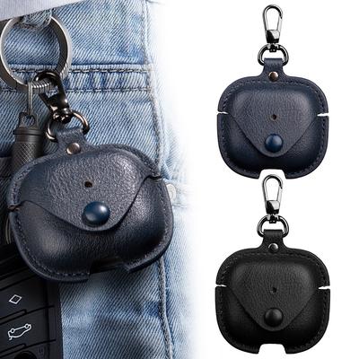 Skórzane etui Vintage Przenośna osłona ochronna z karabińczykiem W pełni owinięta osłona Etui ochronne zapobiegające upadkom dla Apple Airpods 4