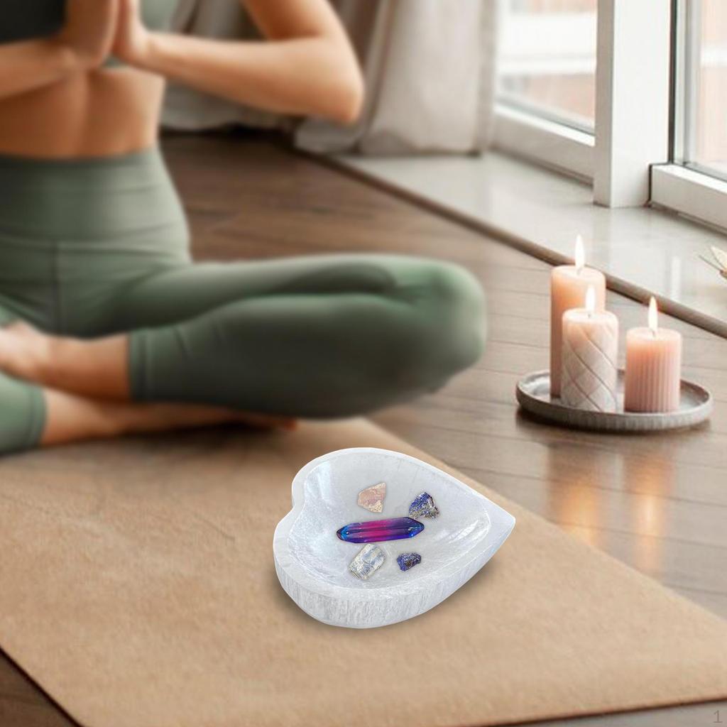 Selenit Schale Aufladen Handwerk Ornament Tischaufsatz Einzugsgeschenk Entspannung Einfach