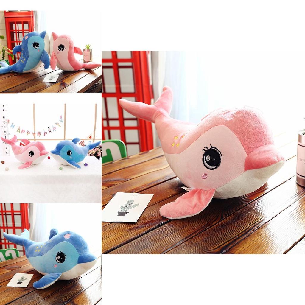 7-star Dolphin Plushie Adorable And Huggable Toy For Babies And Kids