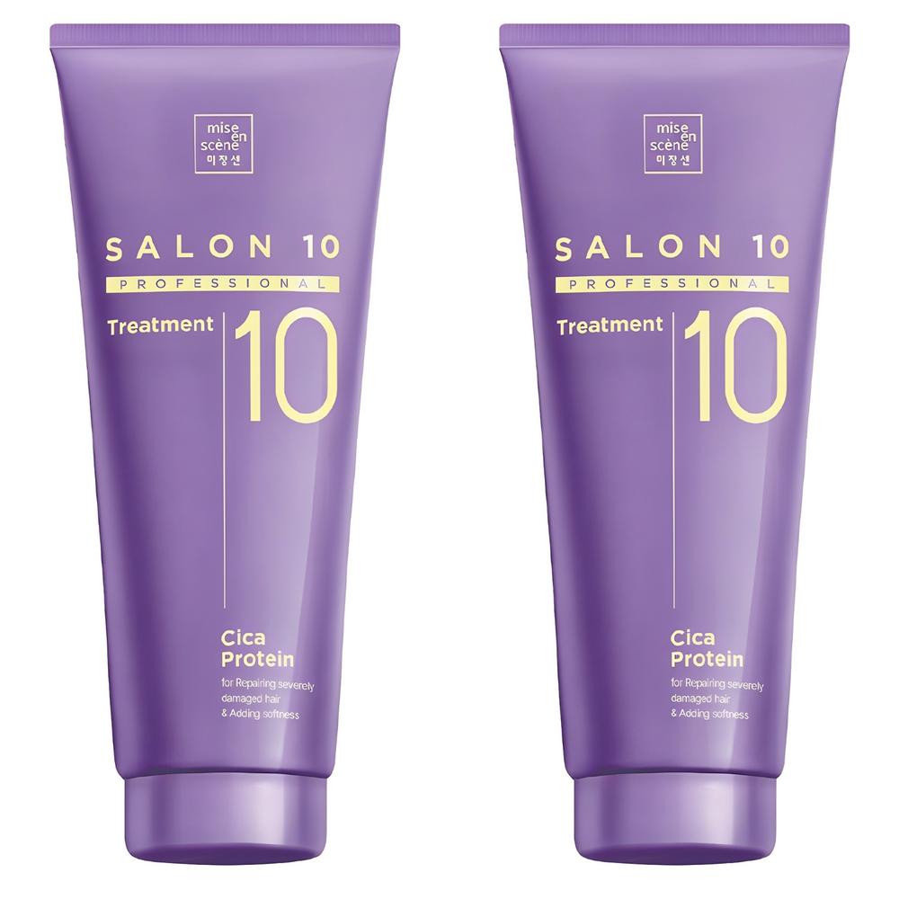 Mise-en-scène Salon 10 Professional Cica Protein Hair Treatment 215ml 2 Pcs